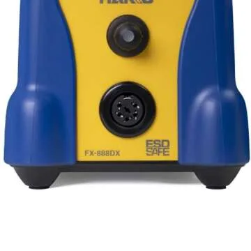 Hakko FX888DX-010BY - Digital Soldering Station with Rotary Encoder (Blue/Yellow Housing)