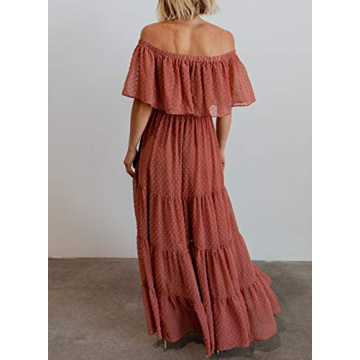 Diukia Maxi Dress - Elegant Summer Off-Shoulder Gown