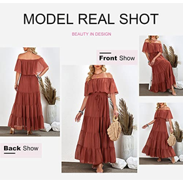 Diukia Maxi Dress - Elegant Summer Off-Shoulder Gown