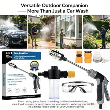 Hose Hawk Pressure Washer - High-Efficiency Garden Cleaning Tool