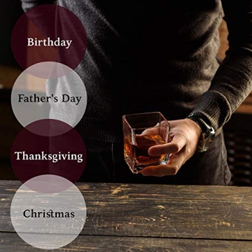 Kemstood Whiskey Glass Set for Men | Stylish & Durable