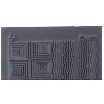 Lisa Pavelka Polymer Clay Art Supplies (Style #187) - Rubber Mold Crafting Texture Stamp - Illusiona...