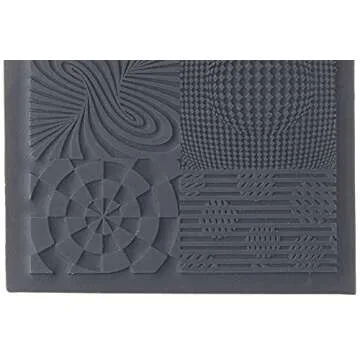 Lisa Pavelka Polymer Clay Art Supplies (Style #187) - Rubber Mold Crafting Texture Stamp - Illusionary