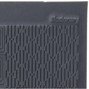 Lisa Pavelka Polymer Clay Art Supplies (Style #187) - Rubber Mold Crafting Texture Stamp - Illusionary