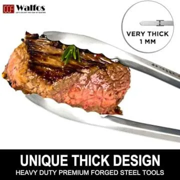 Walfos 17 Inch Grill Tongs – Ultimate BBQ Tool for Cooking