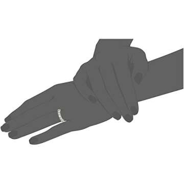 Vir Jewels 1 cttw Diamond Wedding Anniversary Band for Women 5 Stone Champagne Diamond Engagement Ring 14K White Gold Prong Set Size 5