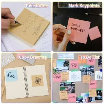 EOOUT 8 Pads Pastel Sticky Notes, 3x3 Inches, Super Adhesive Self-Stick Note Pads, Morandi Colors Pastel Sticky Notes for Study, Works,100 Sheets/Pad