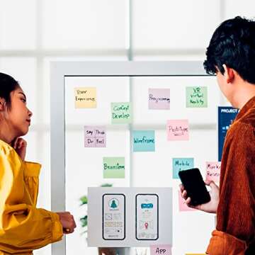 EOOUT 8 Pads Pastel Sticky Notes, 3x3 Inches, Super Adhesive Self-Stick Note Pads, Morandi Colors Pastel Sticky Notes for Study, Works,100 Sheets/Pad