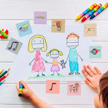 EOOUT 8 Pads Pastel Sticky Notes, 3x3 Inches, Super Adhesive Self-Stick Note Pads, Morandi Colors Pastel Sticky Notes for Study, Works,100 Sheets/Pad