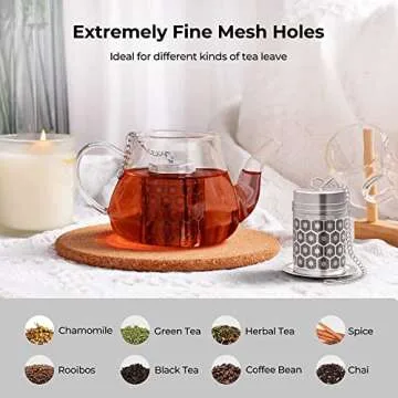 Reinmoson Tea Infuser Set - Premium Stainless Steel, 2 Pack