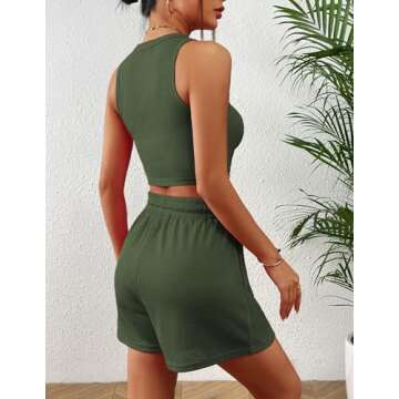 Zeagoo Women's Stylish 2 Piece Summer Lounge Set