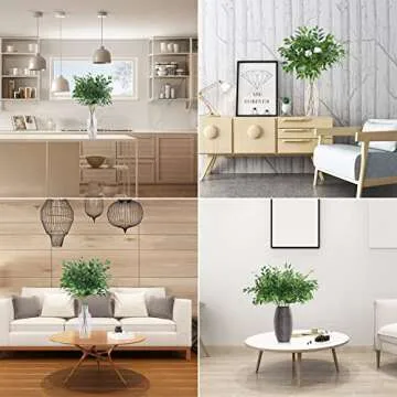 SHUOTAO 5pcs Italian Ruscus Greenery Stems, 29.5" Tall Spring Artificial DIY Faux Floral Shrub Bushes Silk Green Leaf for Wedding Arch Bouquet Table Centerpieces and Home Decor