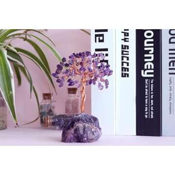 YATOJUZI Amethyst Healing Crystal Tree for Home Decor