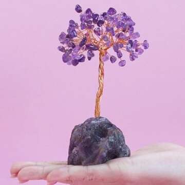 YATOJUZI Amethyst Healing Crystal Tree for Home Decor