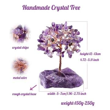 YATOJUZI Amethyst Healing Crystal Tree for Home Decor