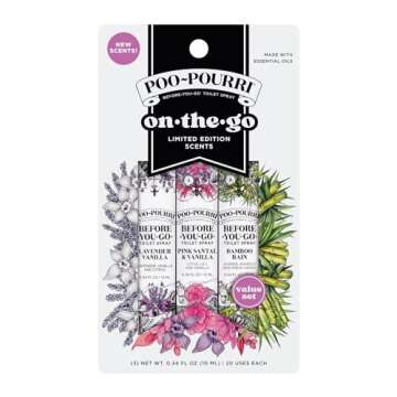 Poo-Pourri Travel Size Variety Toilet Spray for Odor Control