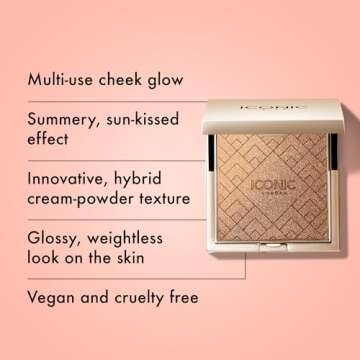 ICONIC LONDON Kissed by the Sun | Multi-Use Blush, Bronzer, & Highlighter, For All Skin Types, Cruel...