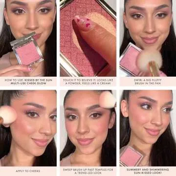 ICONIC LONDON Kissed by the Sun | Multi-Use Blush, Bronzer, & Highlighter, For All Skin Types, Cruelty-Free, Vegan Makeup, (Oh Honey) 0.17 oz