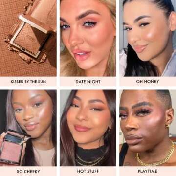 ICONIC LONDON Kissed by the Sun | Multi-Use Blush, Bronzer, & Highlighter, For All Skin Types, Cruelty-Free, Vegan Makeup, (Oh Honey) 0.17 oz