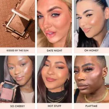 ICONIC LONDON Kissed by the Sun | Multi-Use Blush, Bronzer, & Highlighter, For All Skin Types, Cruelty-Free, Vegan Makeup, (Oh Honey) 0.17 oz