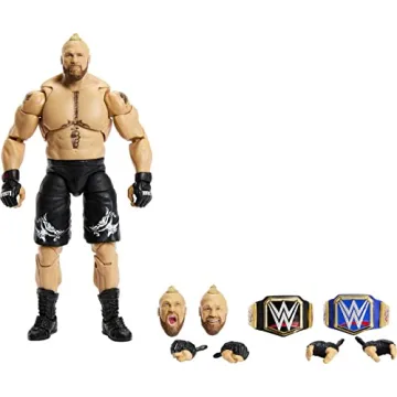 Mattel WWE Brock Lesnar Ultimate Edition Action Figure with Interchangeable Accessories, Articulatio...