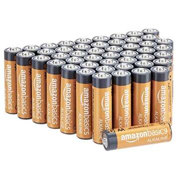 AmazonBasics Alkaline Battery Combo Pack | AA 48-Pack, AAA 36-Pack (May Ship Separately)