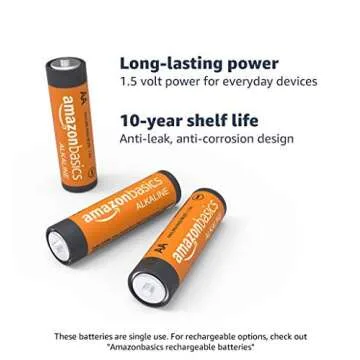 AmazonBasics Alkaline Battery Combo Pack | AA 48-Pack, AAA 36-Pack (May Ship Separately)