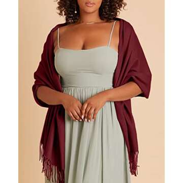 FURTALK Women's Scarf Pashmina Shawls and Wraps for Evening Dress Wedding Bride Bridesmaid Gifts Win...