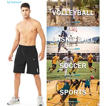 NORTHYARD Men's Athletic Running Shorts Quick Dry Performance
