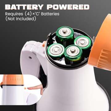 MyMealivos Portable 20W Megaphone with Siren