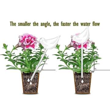 Adabocute Plant Watering Globes - Bird Shaped Watering Bulbs For Outdoor Plants - Clear Plant Watering Bulbs - 3 Pack Self Watering Planter Insert