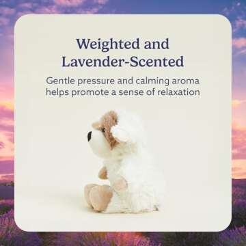 warmies Microwavable & Weighted Stuffed Animals, Puppy - Heated Stuffed Animal Plushie for Warmth & Comfort - Cute Soft Plush Toys for Adults & Children (Boys, Girls, Babies & Toddlers)