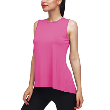 Mippo Women's Workout Yoga Tops - Breathable Tie Back Tanks