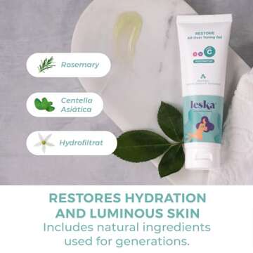 Leska Maternity Post-Pregnancy Gel | STAGE C: RESTORE All-Over Toning Gel (Postpartum) | Part of a Complete 3 Part Pregnancy Skin Care System | New Mom Gifts (4oz)