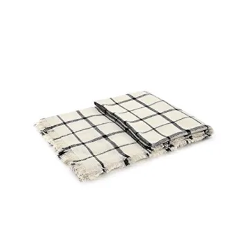 Womens Oversized Plaid Scarf Classic Soft Tartan Wrap