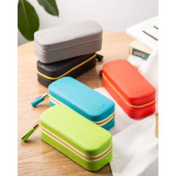 Elegant PU Leather Jewelry Travel Organizer with Tassel Design