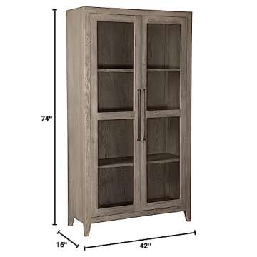 Ashley Dalenville Modern Accent Cabinet in Gray