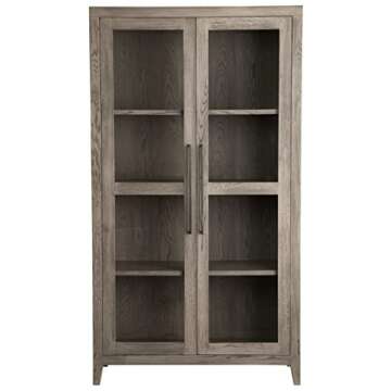 Ashley Dalenville Modern Accent Cabinet in Gray