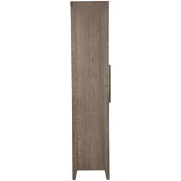 Ashley Dalenville Modern Accent Cabinet in Gray