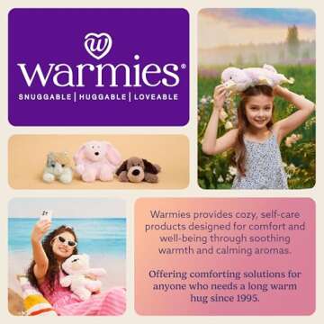 warmies Microwavable & Weighted Stuffed Animals, Golden Dog - Heated Stuffed Animal Plushie for Warmth & Comfort - Cute Soft Plush Toys for Boys, Girls, Babies & Toddlers