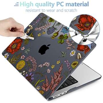 MEEgoodo MacBook Air Case 13.6 inch A3240 A3113 A2681