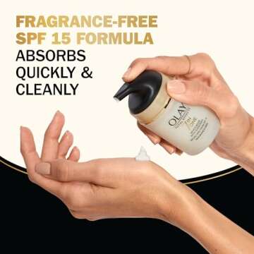 OLAY Total Effects 7-in-1 Anti-Aging Face Moisturizer with SPF 15, Fragrance-Free 1.7 oz