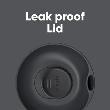 Owala SmoothSip Slider Insulated Stainless Steel Coffee Tumbler, Reusable Iced Coffee Cup, Hot Coffee Travel Mug, BPA Free 20 oz, Grey/Blue (High Dive)