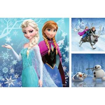 Ravensburger Disney Frozen Winter Adventures Puzzle Set - 3 x 49-Piece Jigsaw Puzzles for Kids | Uni...