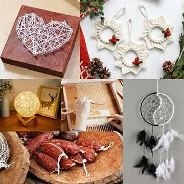 Natural Jute Twine for Crafts and Gift Wrapping - 984 Ft