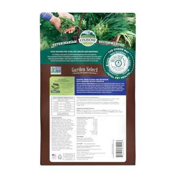 Oxbow Animal Health Garden Select Adult Rabbit Food, Garden-Inspired Recipe for Adult Rabbits, No Soy or Wheat, Non-GMO, Made in The USA, 4 Pound Bag