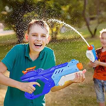 Quanquer 3 Pack Water Guns for Kids Adults - 600CC Squirt Water Toy Gun Super Blaster Soaker Long Range High Capacity Swimming Pool Beach Outdoor Fighting Toy for Boys Girls (Blue)