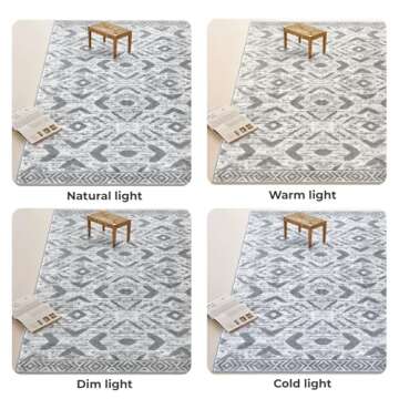 KILOCOCO Boho Kitchen Runner Rug 2x6 Washable Runner Rug, Soft Runners for Hallways Non Slip Printed...