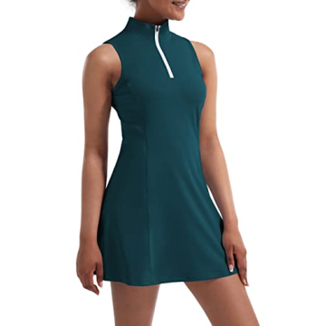 Stylish Tennis Dress for Women with Built-in Shorts and Pockets