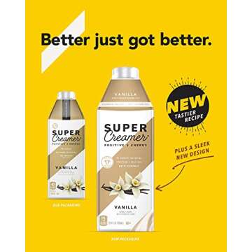 Keto Coffee Creamer 0g Sugar 2g Protein Delicious Vanilla 3 Pack